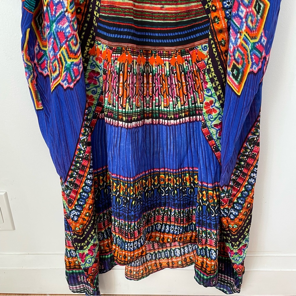 Camilla Crystal  Round Neck Kaftan Maxi Dress in Ancient Paj Ndau - Picture 10 of 16